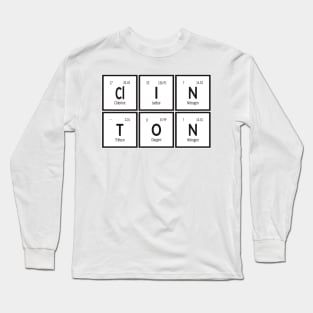 Clinton City | Periodic Table of Elements Long Sleeve T-Shirt